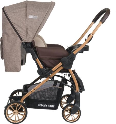 Tommybaby TB-980 Gold Çift Yönlü Bebek Arabası Puset GRİ