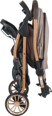 Tommybaby TB-980 Gold Çift Yönlü Bebek Arabası Puset FÜME