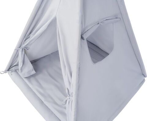 TommyBaby Çocuk Kızılderili Oyun Çadırı Ahşap Direkli Geniş Oyun Çadırı ve Minderli Ev & Bahçe Oyun Alanı Minderli