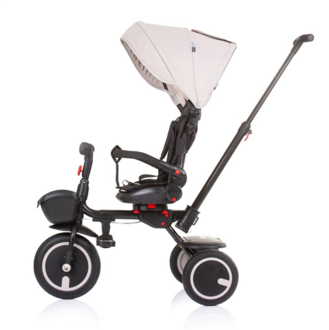 Chipolino Quick Fold Çift Yönlü İtmeli  Katlanabilir Üç Tekerli Bisiklet Ebeveyn Kontrollü İtmeli Bisiklet Sand