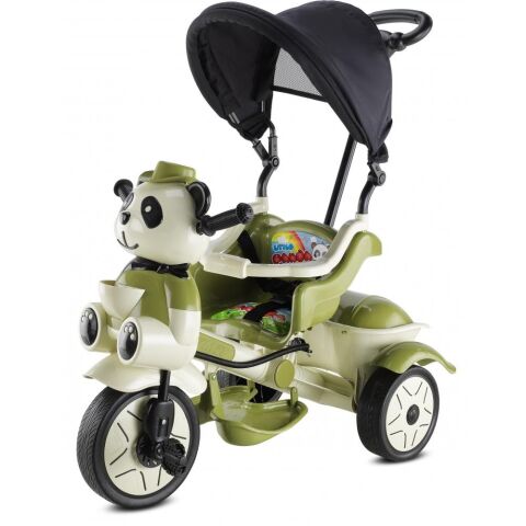 Babyhope 127 Little Panda 3 Tekerlekli İtmeli Bisiklet YEŞİL/BEJ