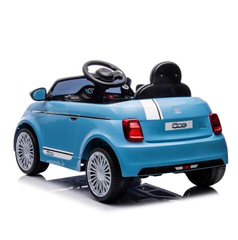 FIAT 500 Lisanslı akülü araba 12v MAVİ
