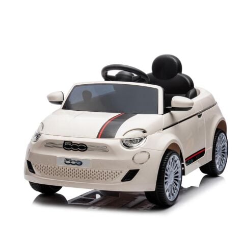 FIAT 500 Lisanslı akülü araba 12v BEYAZ