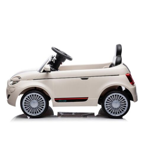 FIAT 500 Lisanslı akülü araba 12v BEYAZ