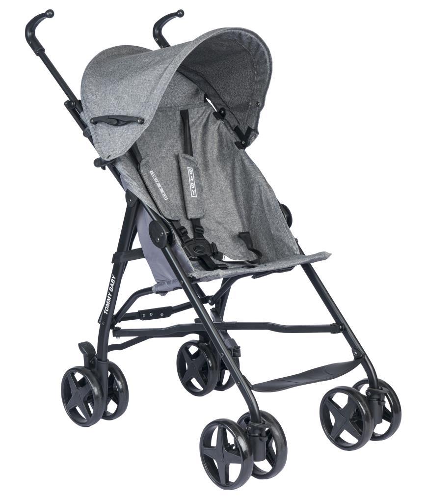 TommyBaby Comfort Pratik Baston Puset Bebek Arabası Çocuk Arabası GRİ