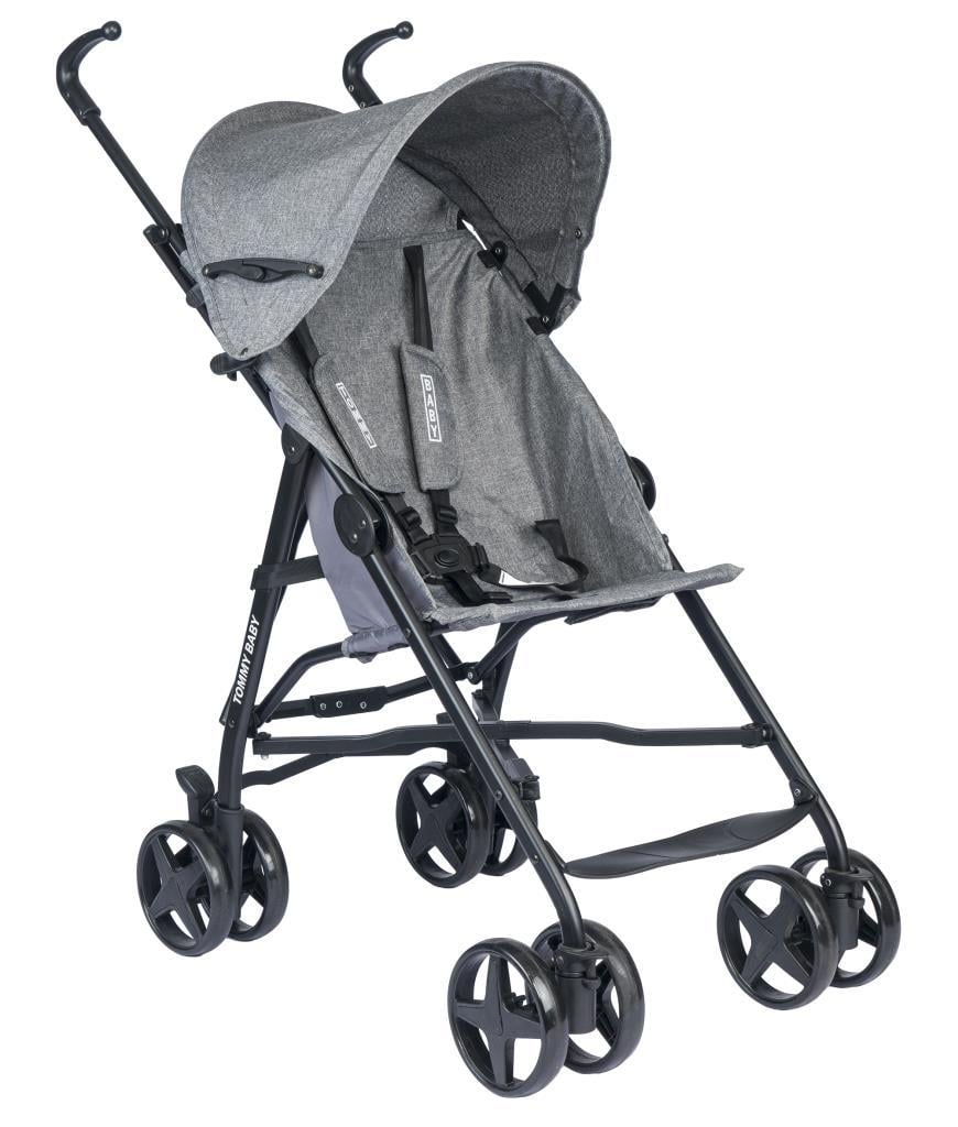 TommyBaby Comfort Pratik Baston Puset Bebek Arabası Çocuk Arabası GRİ