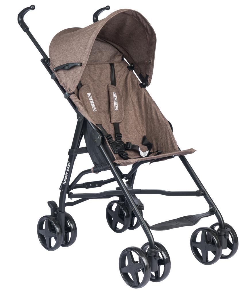TommyBaby Comfort Pratik Baston Puset Bebek Arabası Çocuk Arabası KAHVE