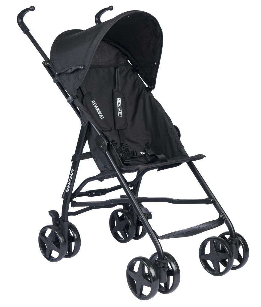 TommyBaby Comfort Pratik Baston Puset Bebek Arabası Çocuk Arabası SİYAH