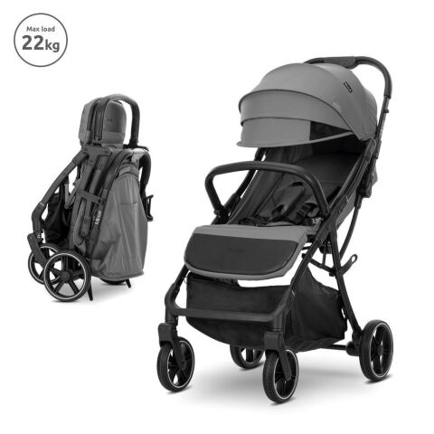 LORELLİ Minori New Otomatik Katlanır Kabin Boy Bebek Arabası GRİ