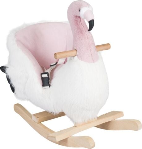 TommyBaby Sallanan Oyuncak At, Sallanan Ahşap Flamingo Sallanan Flamingo