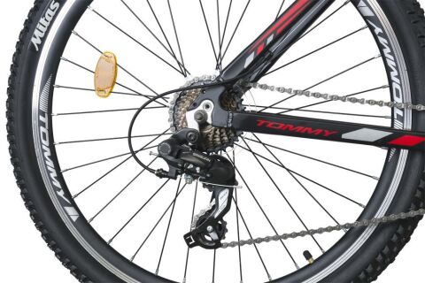 TommyBike BELİSTA Alüminyum Kadro 24 Jant  21 Vites Dağ Bisikleti PEMBE