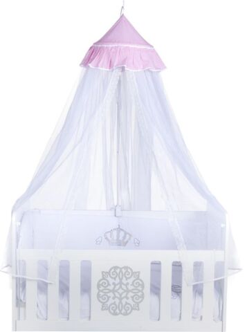 Tommybaby Point Lüx Tavandan Asmalı Bebek Beşik Cibinlik PEMBE