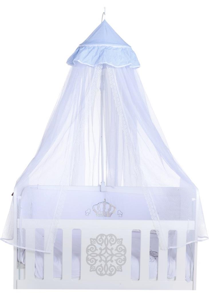 Tommybaby Point Lüx Tavandan Asmalı Bebek Beşik Cibinlik MAVİ