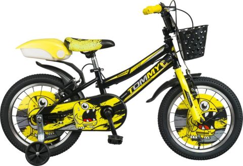 TommyBike 16 jant Bisiklet Lüx Aksesuarlı Cocuk Bisikleti 5-8 Yaş SARI