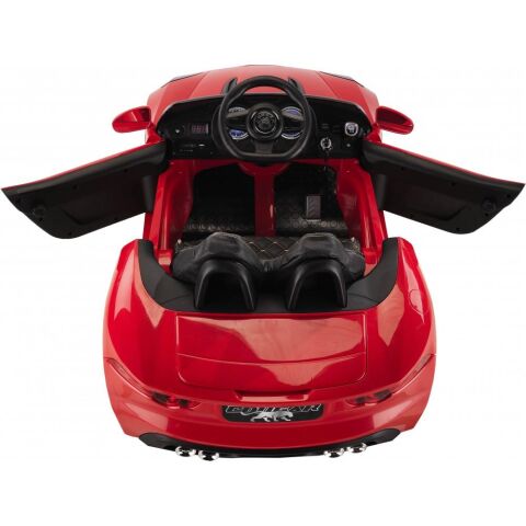 442 Cougar Akülü Araba 12v Uzaktan Kumandalı Beyaz KIRMIZI