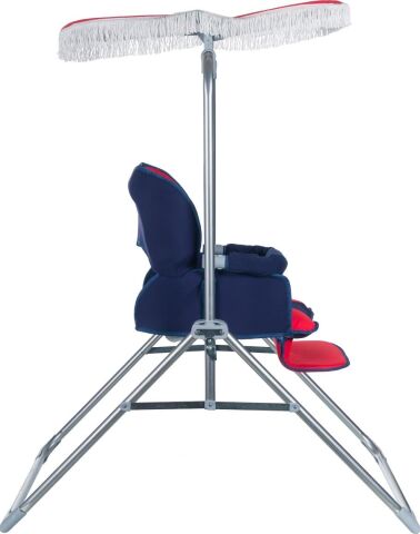 Pasha Baby M12 Lüx Tam Yatar Bebek Salıncak, Bebek Salıncağı KIRMIZI-LACİVERT