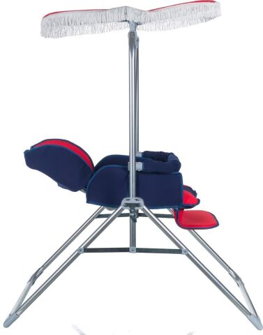 Pasha Baby M12 Lüx Tam Yatar Bebek Salıncak, Bebek Salıncağı KIRMIZI-LACİVERT