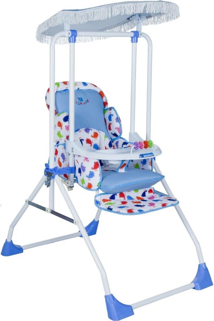 Taşpınar Lüx Tam Yatar Bebek Salıncak & Mama Sandalyesi MAVİ