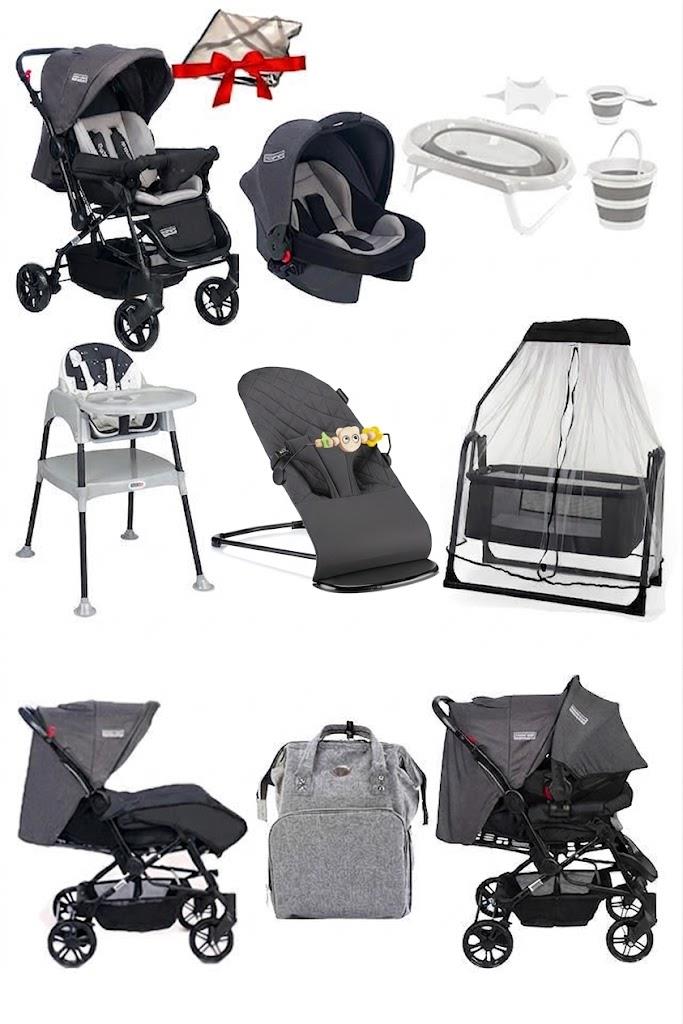 12 Parça Çeyiz Seti Bebek Arabası Puset Beşik Anakucağı Mama Sandalyesi KüvetTakımıBebekBakımÇantası