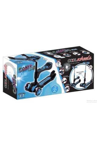 Cool Wheels Led Işıklı Oturaklı Combo Scooter MAVİ