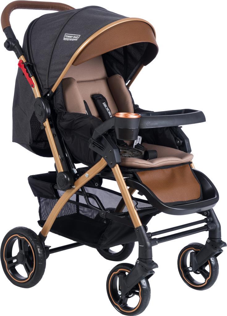 Tommybaby Tornado Plus Gold Alüminyum Lüx Çift Yön Bebek Arabası ANTRASİT