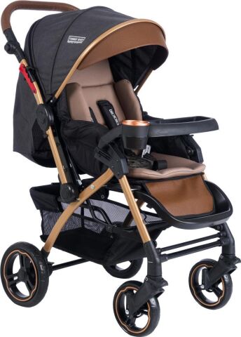 Tommybaby Tornado Plus Gold Alüminyum Lüx Çift Yön Bebek Arabası ANTRASİT