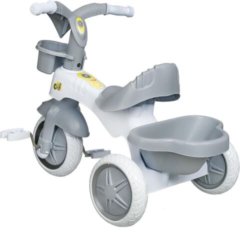 KİTTY Üç Tekerlekli Bisiklet Çocuk Bisikleti 3 Teker Bisiklet 1-3-5 Yaş Plastik Motor İlk Bisiklet Sepetli BEBE MAVİSİ