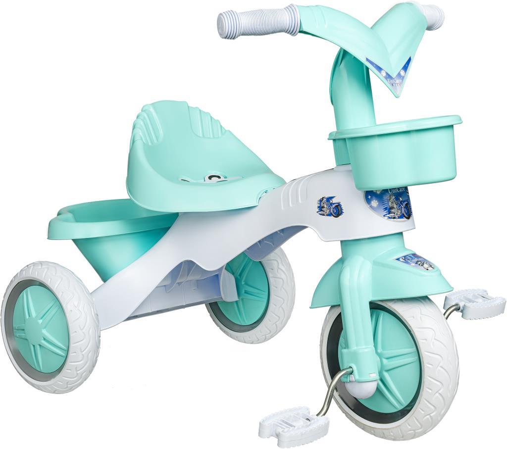 KİTTY Üç Tekerlekli Bisiklet Çocuk Bisikleti 3 Teker Bisiklet 1-3-5 Yaş Plastik Motor İlk Bisiklet Sepetli BEBE MAVİSİ