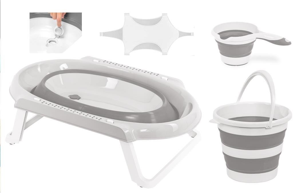 TommyBaby Katlanır Küvet Seti 4 lü Set Banyo Seti