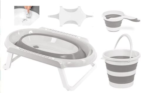 TommyBaby Katlanır Küvet Seti 4 lü Set Banyo Seti