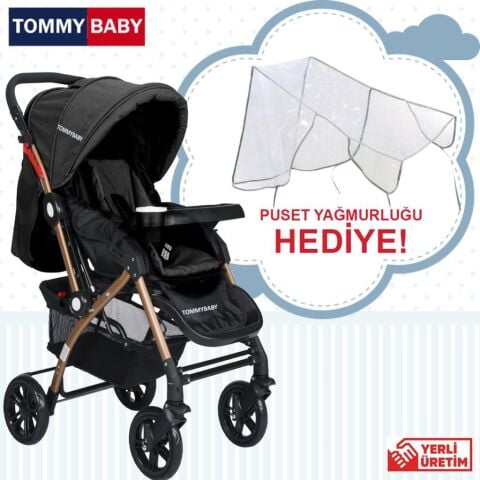 Tommybaby Eagle Gold Alüminyum Lüx Çift Yön Bebek Arabası BEJ
