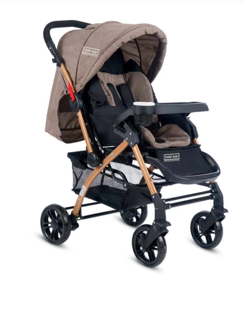 Tommybaby Eagle Gold Alüminyum Lüx Çift Yön Bebek Arabası BEJ