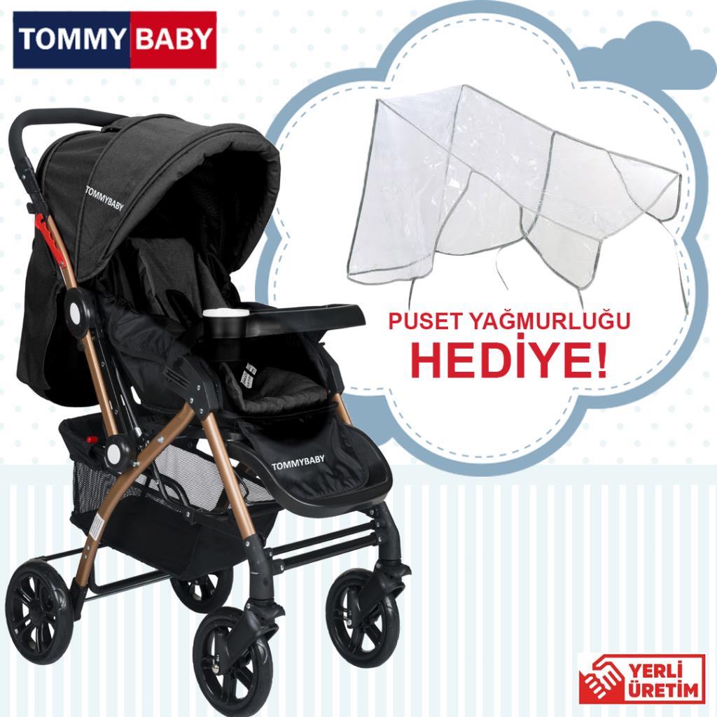 Tommybaby Eagle Gold Alüminyum Lüx Çift Yön Bebek Arabası ANTRASİT