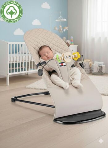 TommyBabay Millenium Cotton Bebekler Için Üç Kademeli Kolay Taşınabilir Sallanan Oyuncaklı  Ana Kucağı