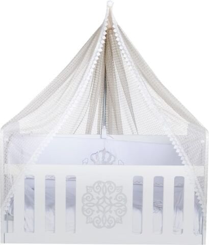 Tommybaby Dream Güpürlü Lüx Cibinlik ve Topuzlu Demir PEMBE