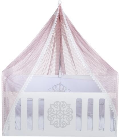 Tommybaby Dream Güpürlü Lüx Cibinlik ve Topuzlu Demir PEMBE