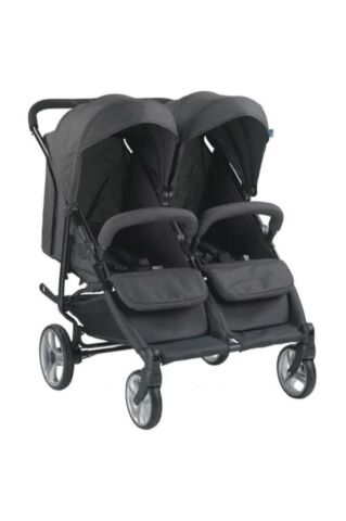 BH-3077 CITY TWIN İKİZ PUSET BEBEK ARABASI SİYAH