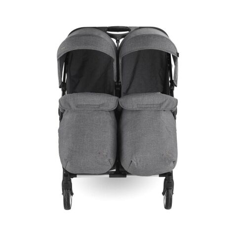 BH-3077 CITY TWIN İKİZ PUSET BEBEK ARABASI GRİ