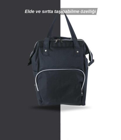 Tommybaby Anne Bebek Bakım Sırt Çantası Biberon Termoslu Sıvı Geçirmez Bebek Çantası