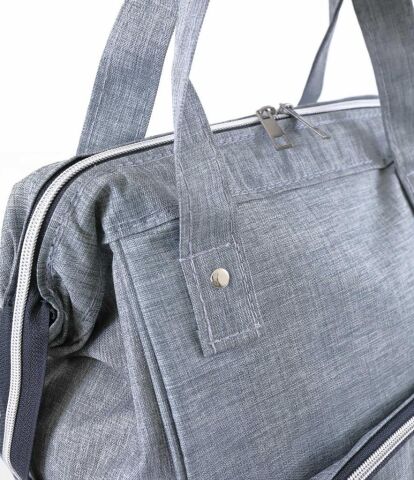 Tommybaby Anne Bebek Bakım Sırt Çantası Biberon Termoslu Sıvı Geçirmez Bebek Çantası GRİ