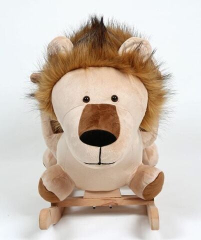 TommyBaby Egitici Peluş Sallanan Aslan Ahsap Sallanan ASLAN