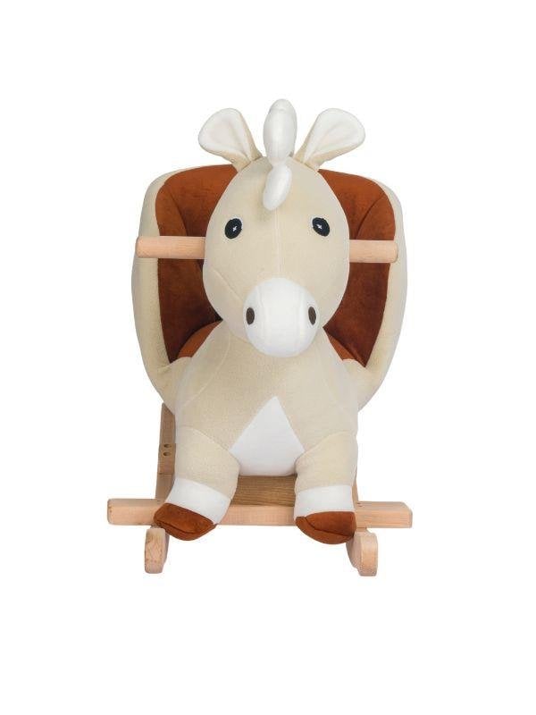 TommyBaby Egitici Peluş Sallanan At Ahsap Sallanan At