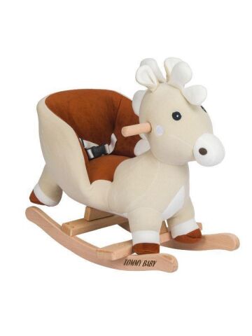 TommyBaby Egitici Peluş Sallanan At Ahsap Sallanan At