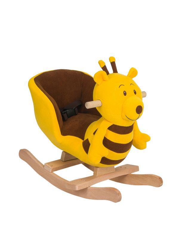 TommyBaby Egitici Peluş Sallanan At Ahsap Sallanan At SARI