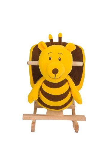 TommyBaby Egitici Peluş Sallanan At Ahsap Sallanan At SARI