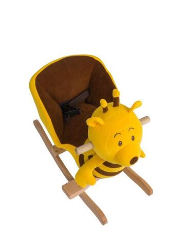 TommyBaby Egitici Peluş Sallanan At Ahsap Sallanan At SARI