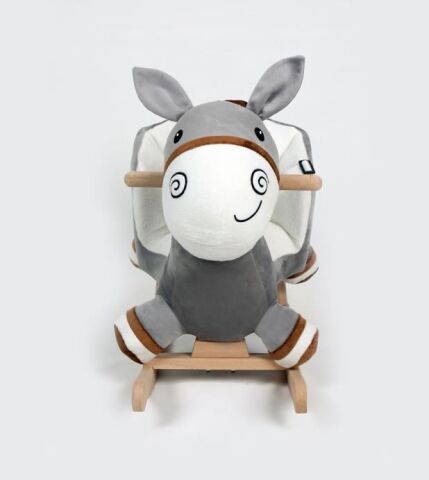 TommyBaby Egitici Peluş Sallanan At Ahsap Sallanan At FÜME