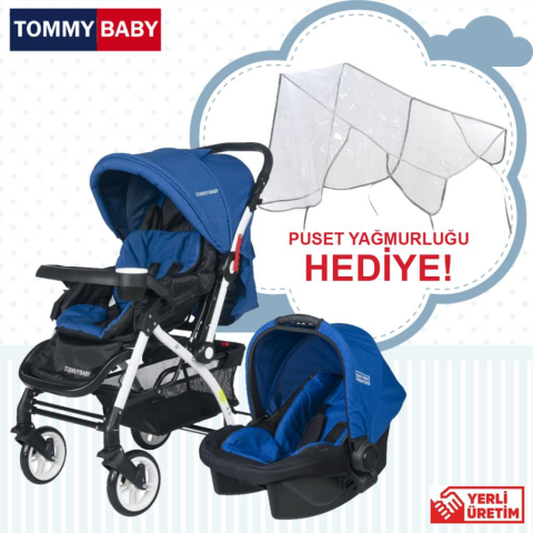 Tommybaby Eagle Travel (Seyahat) Sistem Bebek Arabası FÜME