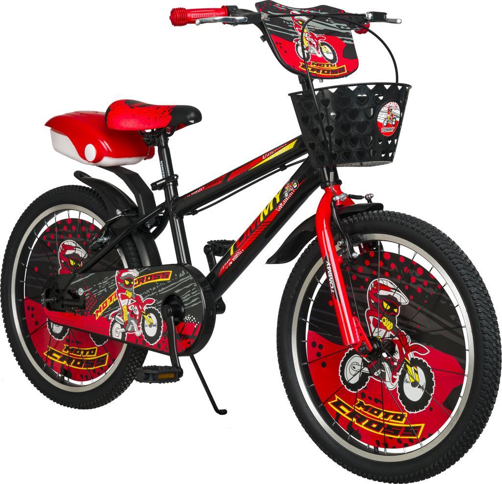 TommyBike 20 jant Lüx Aksesuarlı Cocuk Bisikleti KIRMIZI
