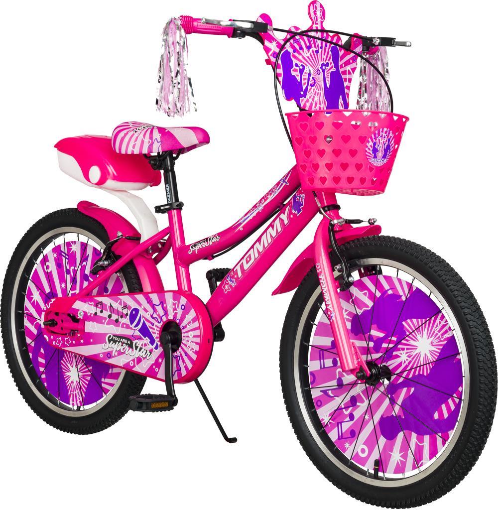 TommyBike 20 jant Lüx Aksesuarlı Cocuk Bisikleti PEMBE